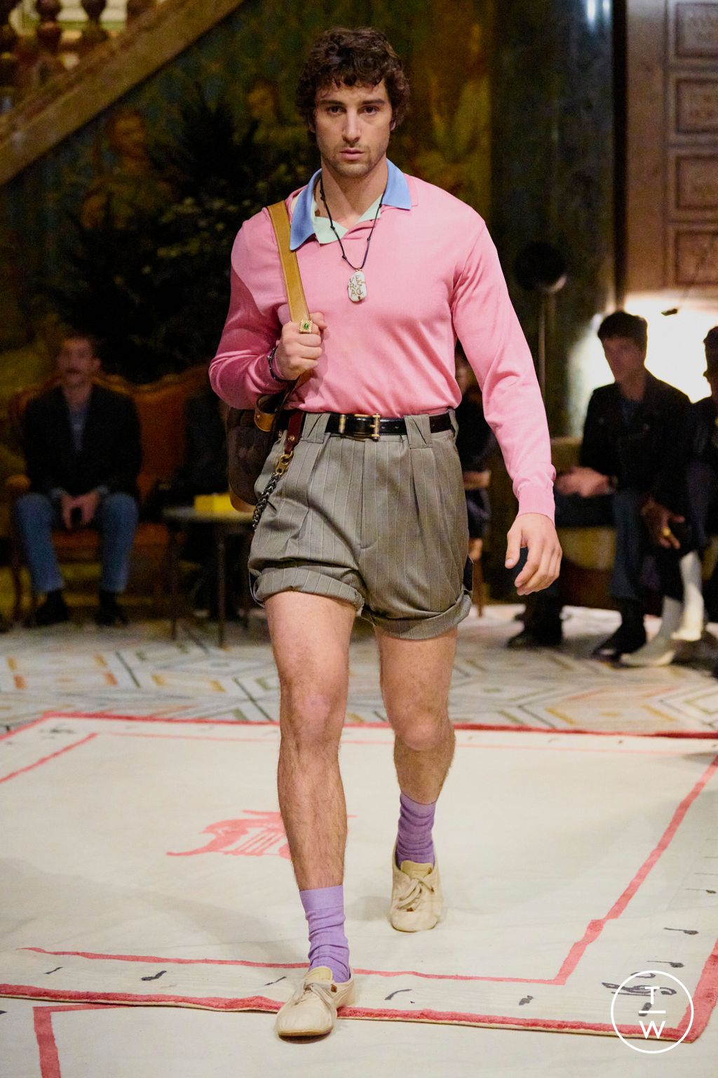 Fashion Week Milan Spring/Summer 2026 look 60 from the Versace collection womenswear