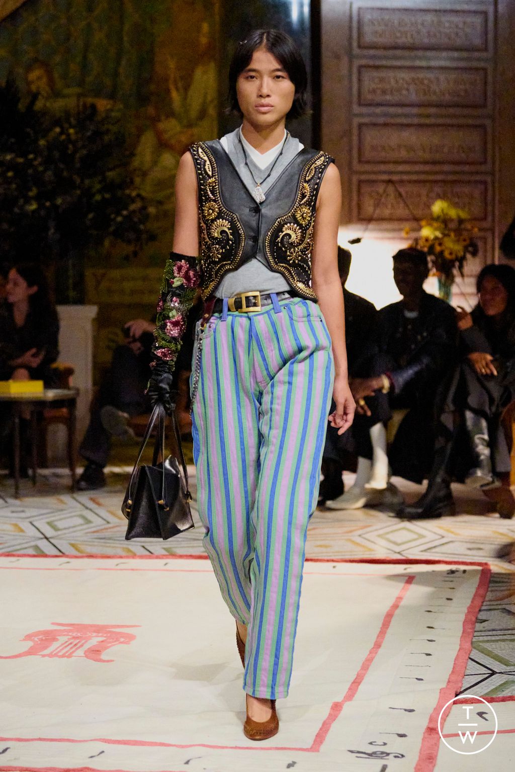 Fashion Week Milan Spring/Summer 2026 look 69 from the Versace collection womenswear
