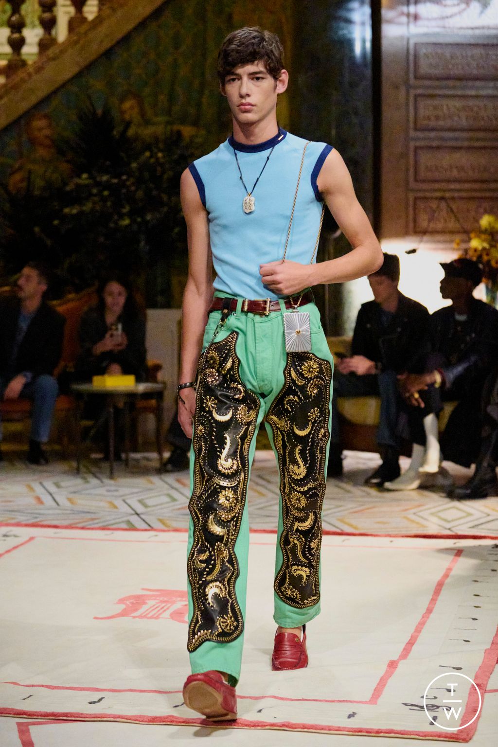 Fashion Week Milan Spring/Summer 2026 look 72 from the Versace collection womenswear
