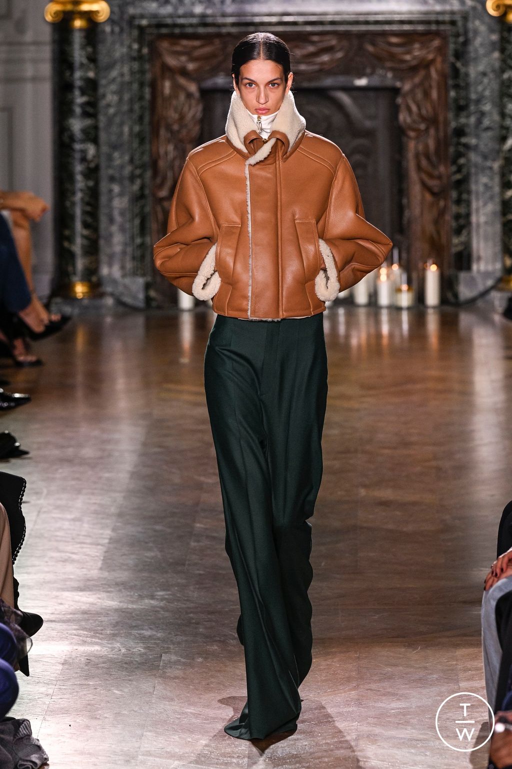 Fashion Week Paris Fall/Winter 2024 look 22 from the Victoria Beckham collection womenswear