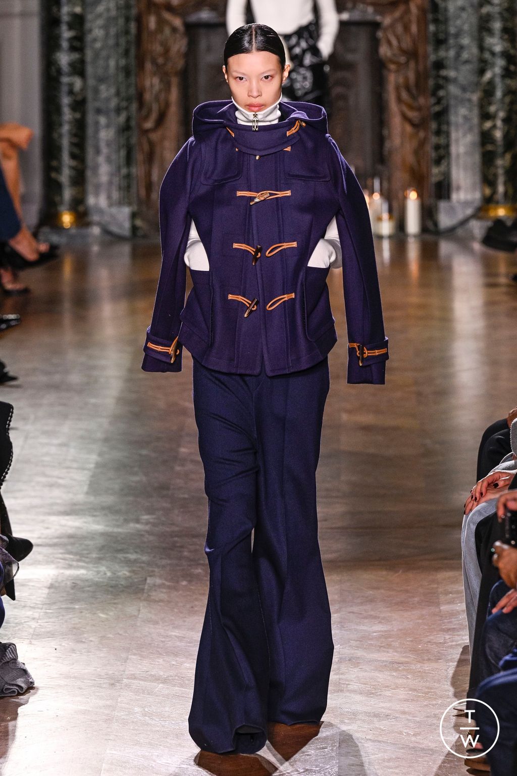 Fashion Week Paris Fall/Winter 2024 look 23 from the Victoria Beckham collection womenswear