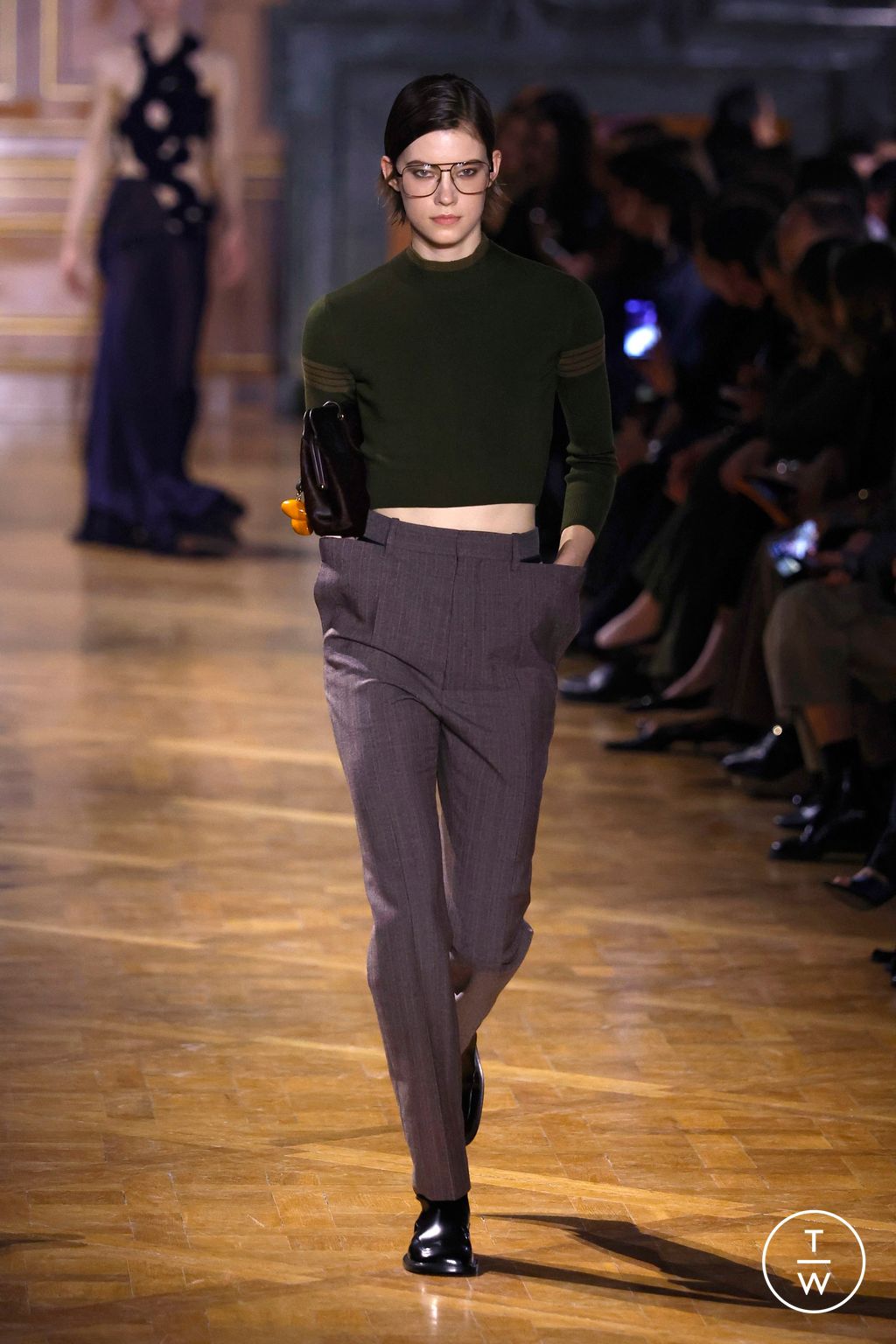 Fashion Week Paris Fall/Winter 2026 look 10 de la collection Victoria Beckham womenswear