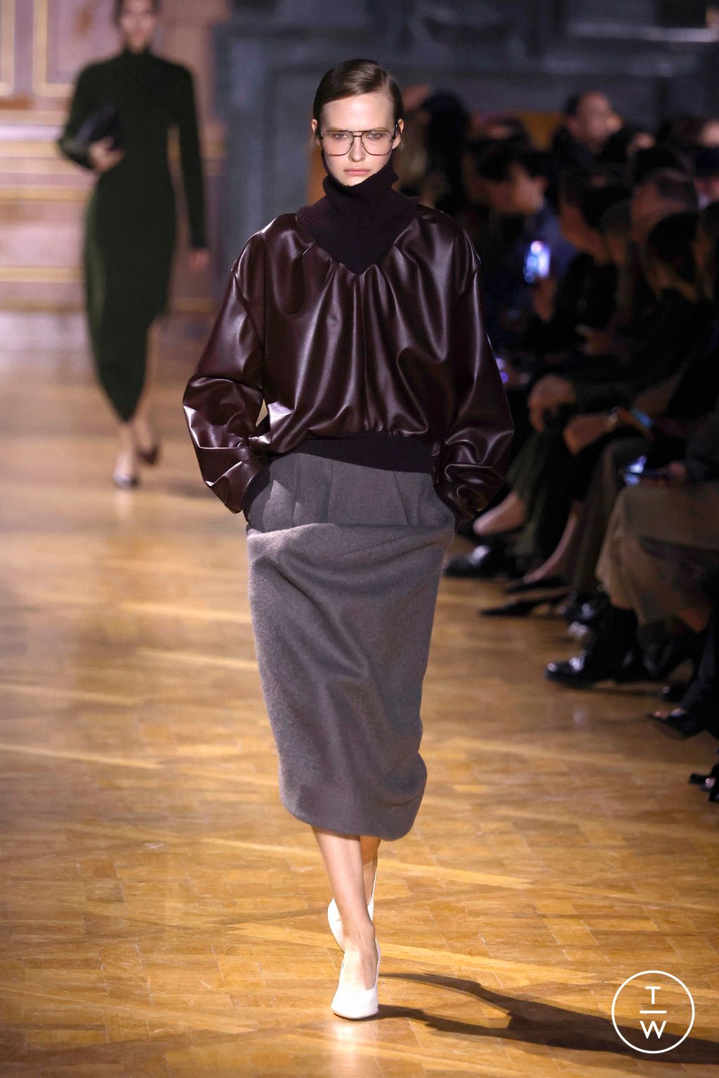 Fashion Week Paris Fall/Winter 2026 look 27 from the Victoria Beckham collection womenswear