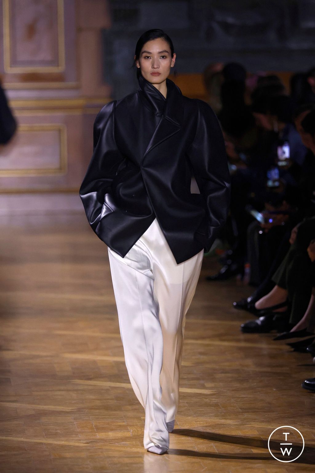 Fashion Week Paris Fall/Winter 2026 look 36 from the Victoria Beckham collection womenswear