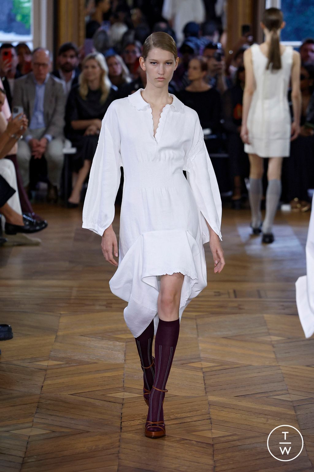 Fashion Week Paris Spring/Summer 2024 look 19 from the Victoria Beckham collection womenswear