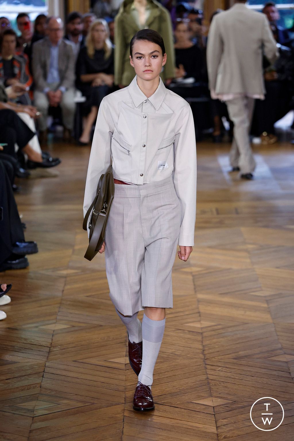 Fashion Week Paris Spring/Summer 2024 look 24 from the Victoria Beckham collection womenswear