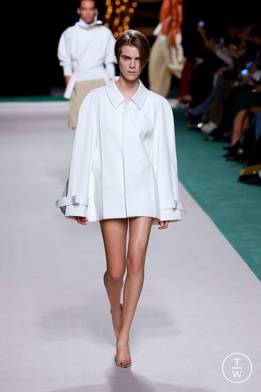 Fashion Week Paris Spring-Summer 2025 look 9 from the Victoria Beckham collection womenswear