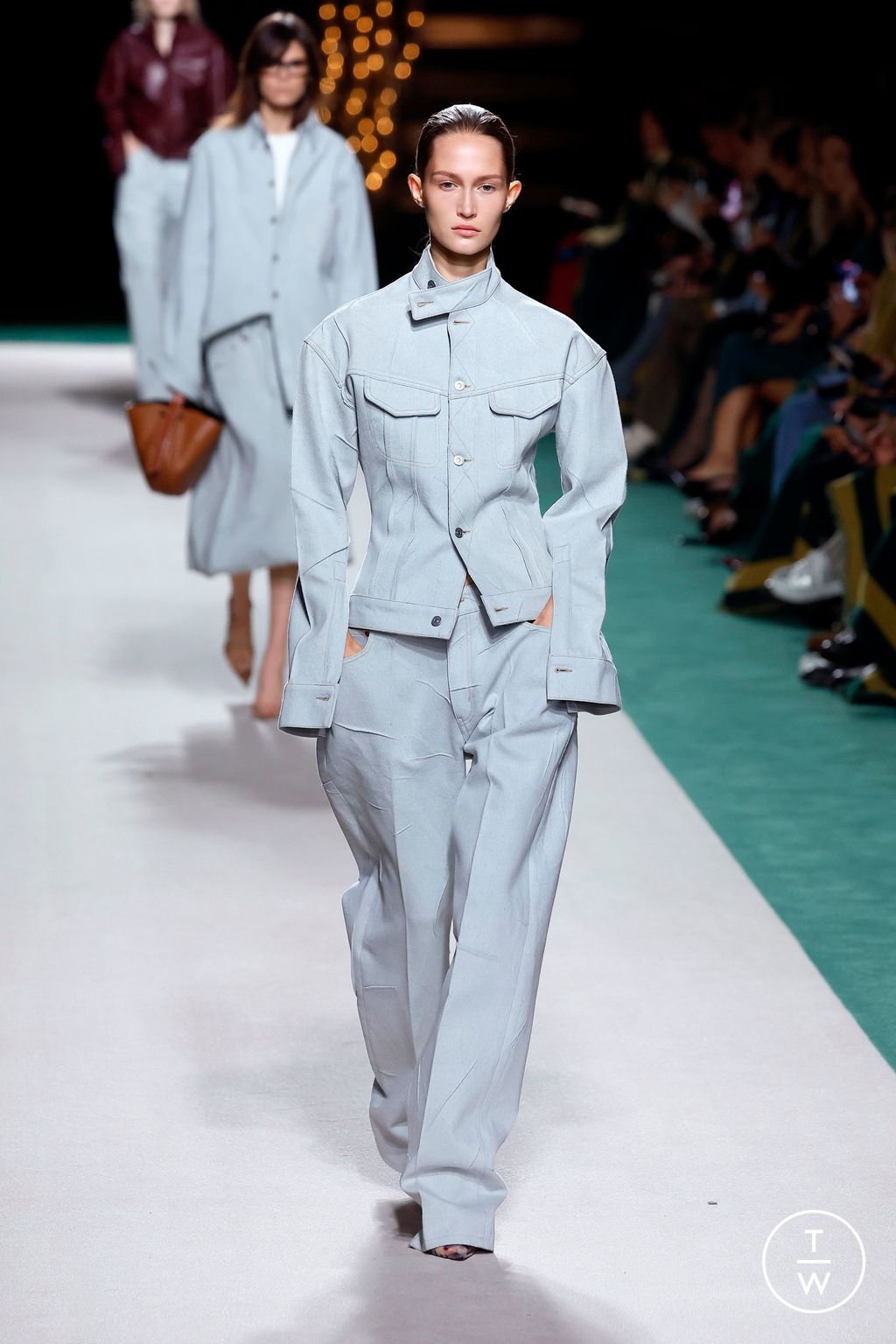 Fashion Week Paris Spring/Summer 2025 look 12 from the Victoria Beckham collection womenswear