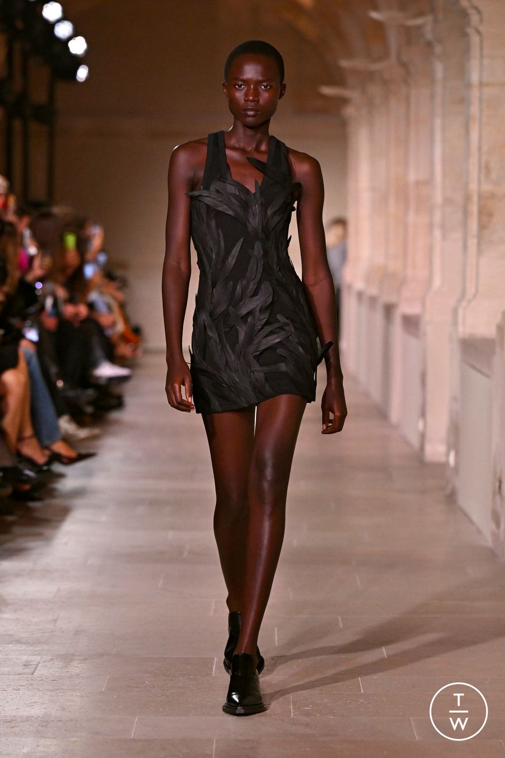 Fashion Week Paris Spring/Summer 2026 look 4 from the Victoria Beckham collection womenswear