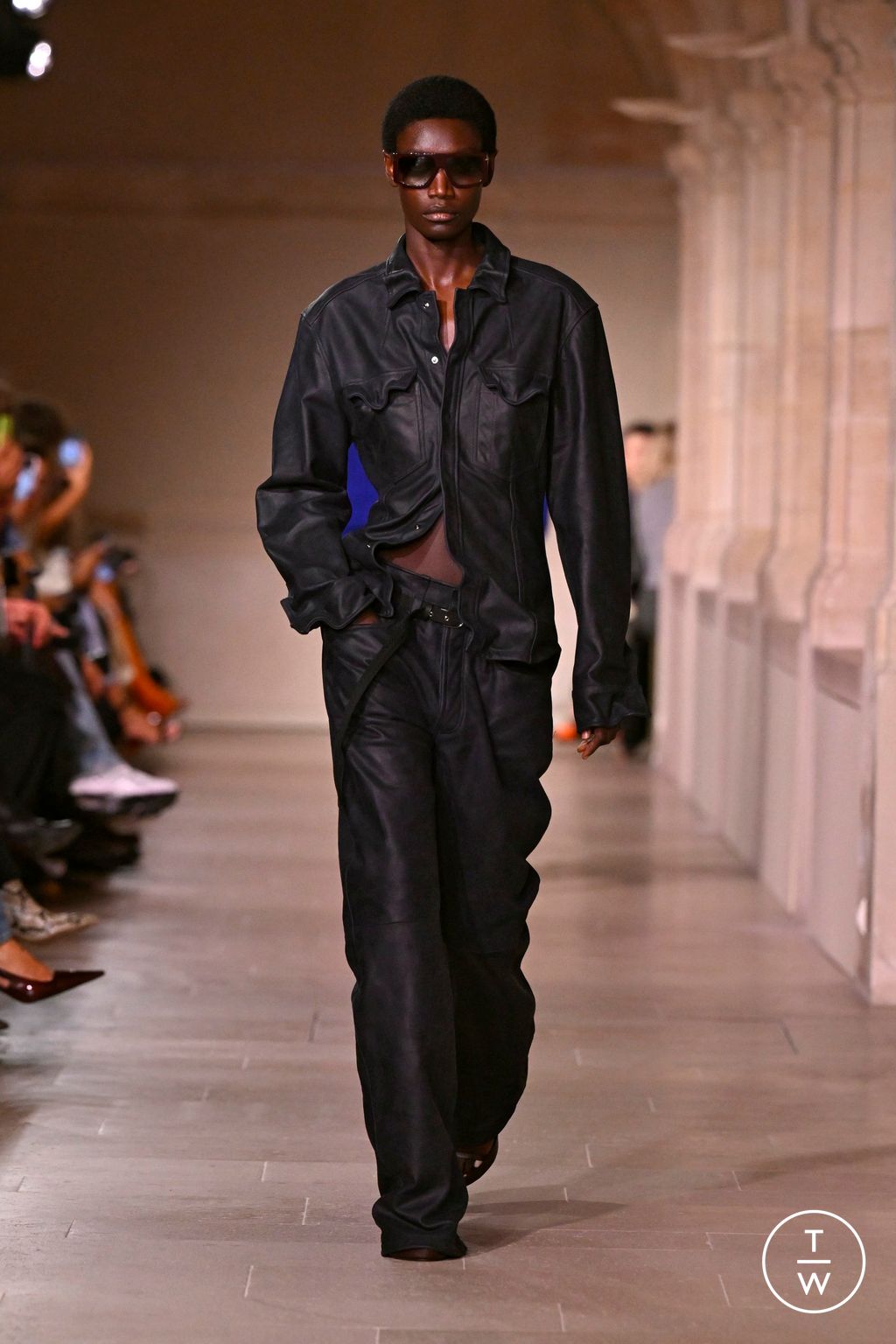 Fashion Week Paris Spring/Summer 2026 look 12 from the Victoria Beckham collection womenswear