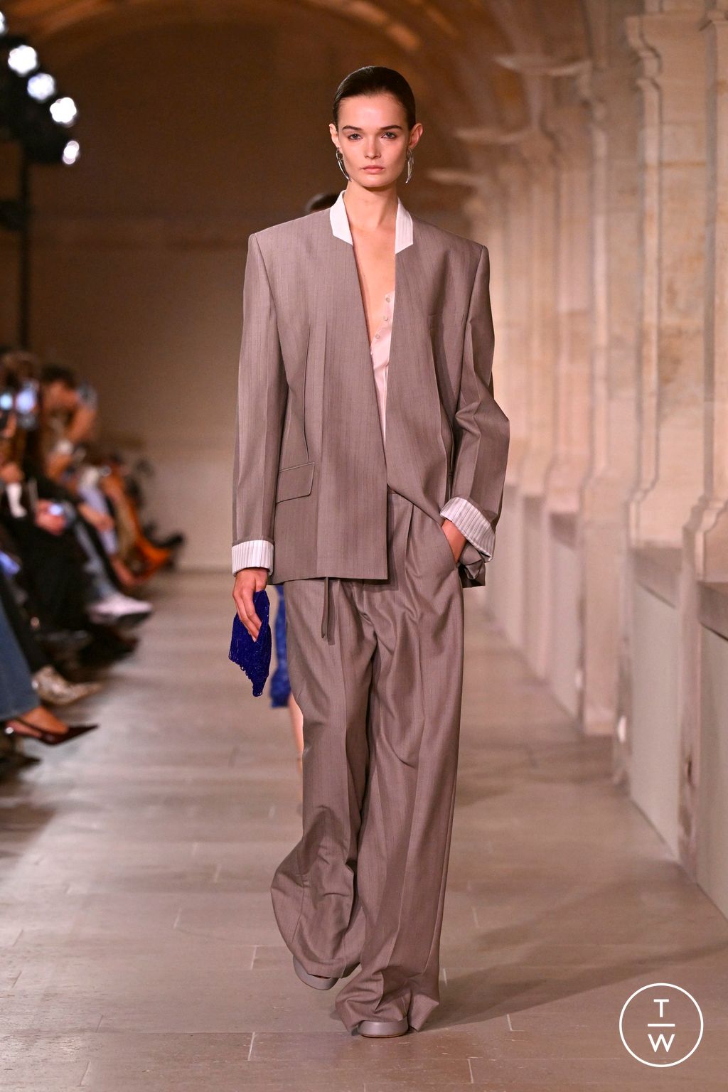 Fashion Week Paris Spring/Summer 2026 look 35 from the Victoria Beckham collection womenswear