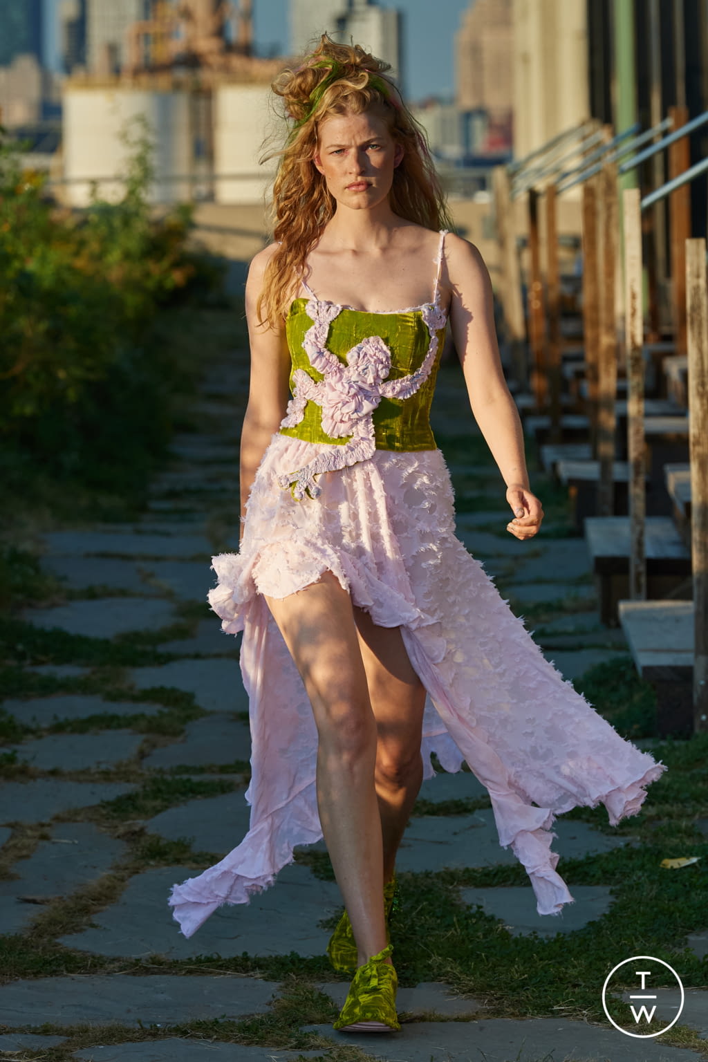 Fashion Week New York Spring/Summer 2022 look 34 from the Collina Strada collection womenswear