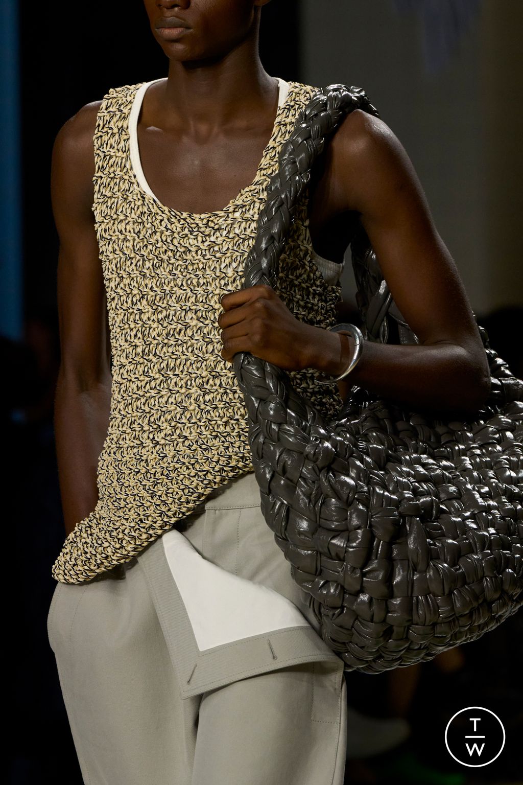 Fashion Week Milan Spring/Summer 2024 look 29 from the Bottega Veneta collection womenswear accessories