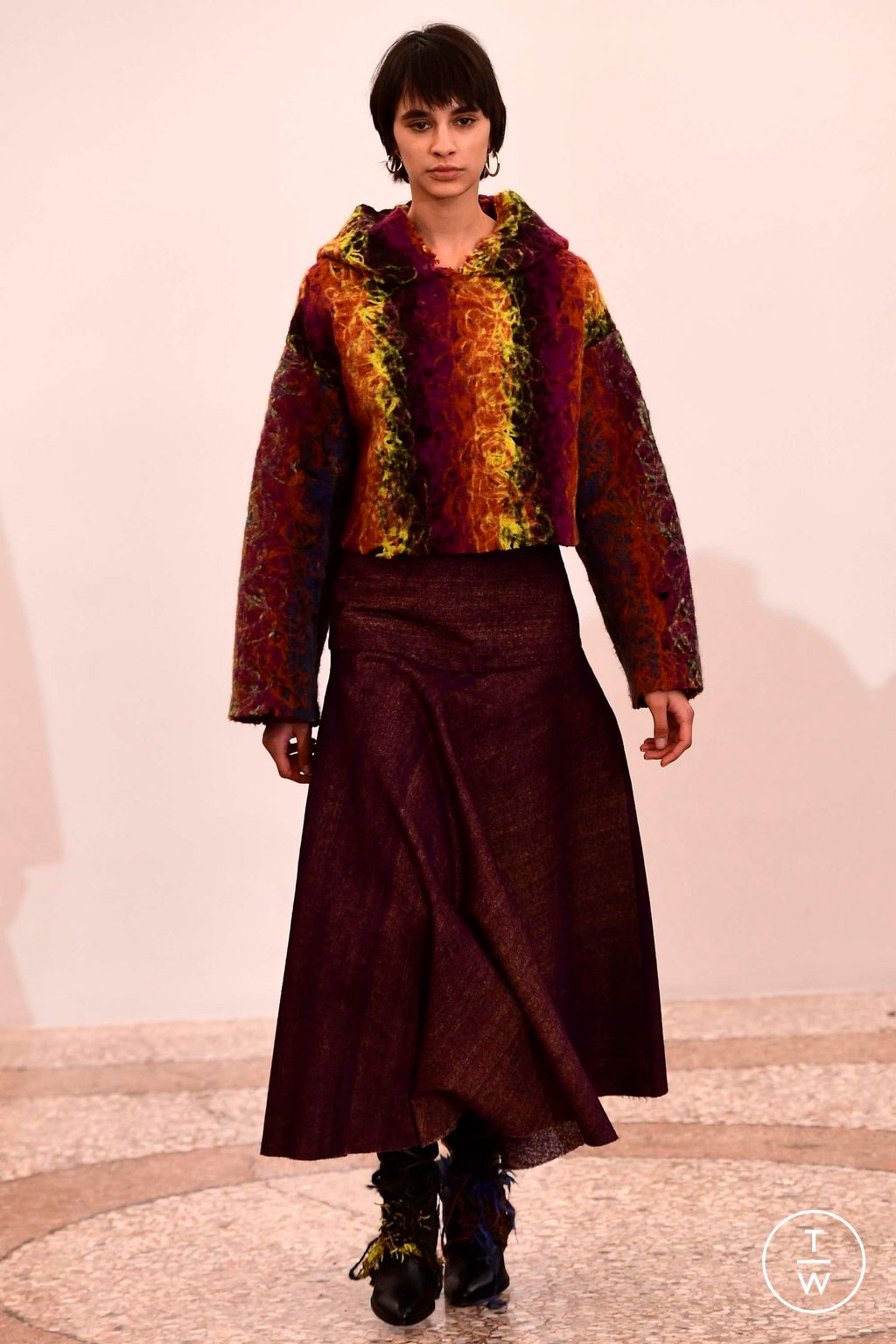 Fashion Week Milan Fall/Winter 2023 look 20 from the Vitelli collection womenswear