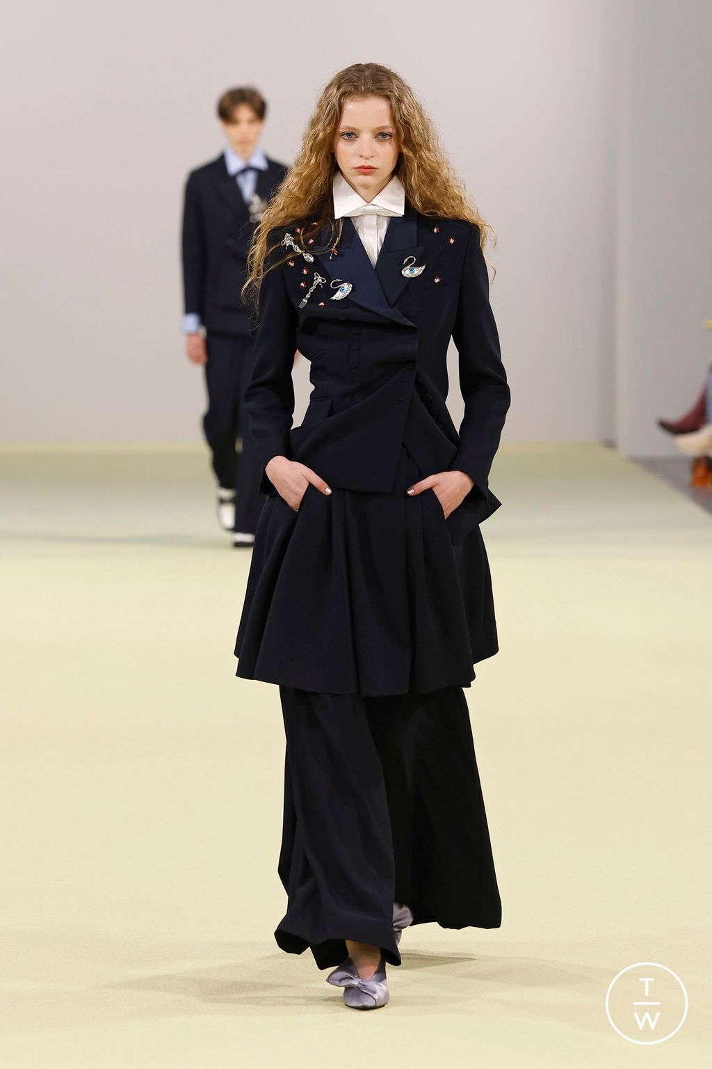 Fashion Week Milan Fall/Winter 2026 look 1 from the Vivetta collection womenswear