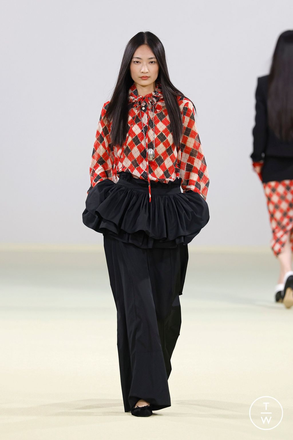 Fashion Week Milan Fall/Winter 2026 look 12 from the Vivetta collection womenswear