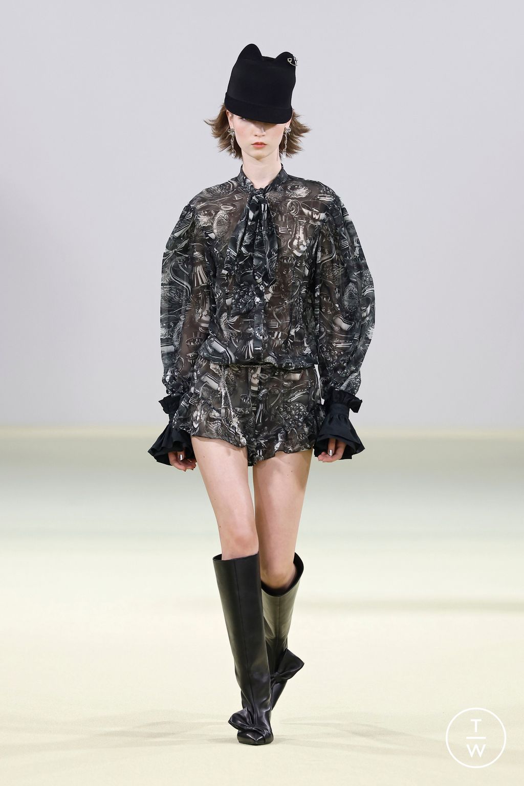 Fashion Week Milan Fall/Winter 2026 look 23 from the Vivetta collection womenswear