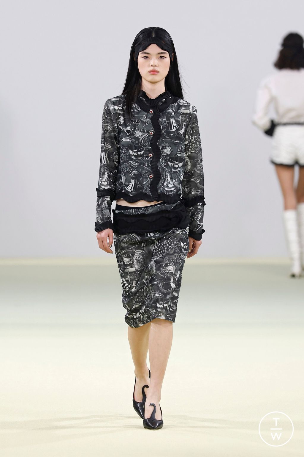 Fashion Week Milan Fall/Winter 2026 look 24 from the Vivetta collection womenswear