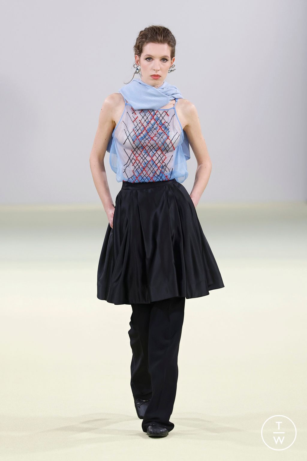 Fashion Week Milan Fall/Winter 2026 look 30 from the Vivetta collection womenswear