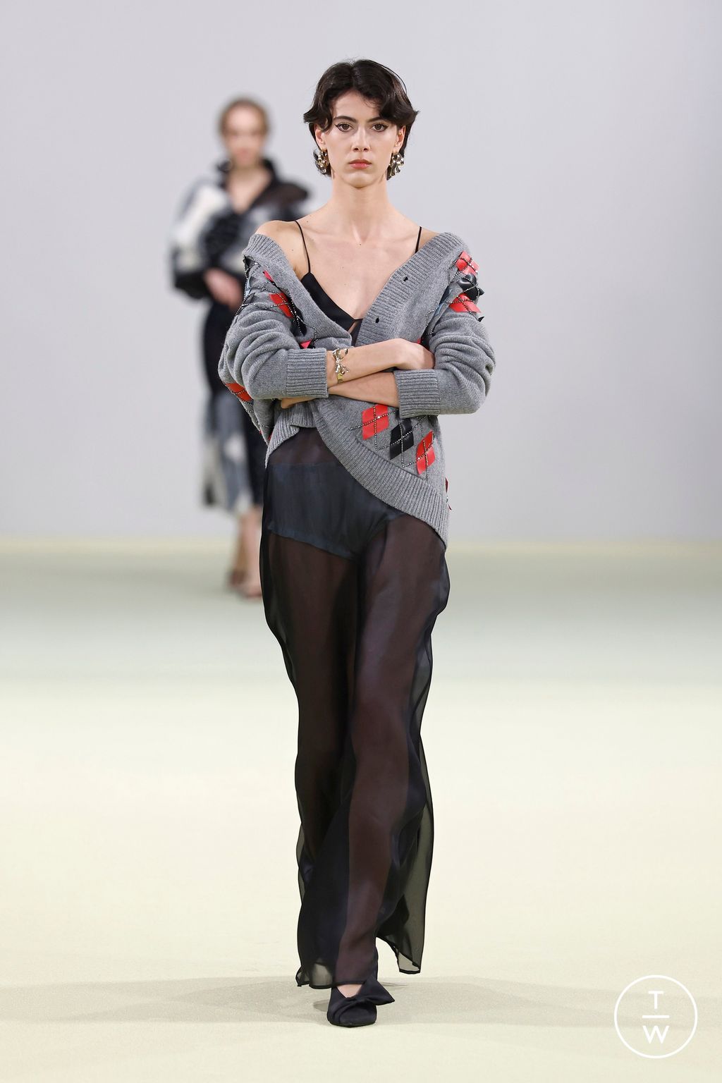 Fashion Week Milan Fall/Winter 2026 look 32 from the Vivetta collection womenswear