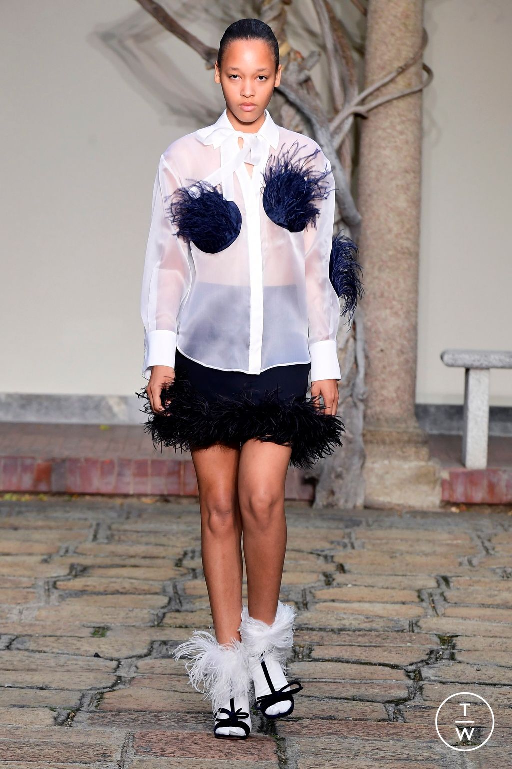 Fashion Week Milan Spring/Summer 2024 look 9 from the Vivetta collection 女装