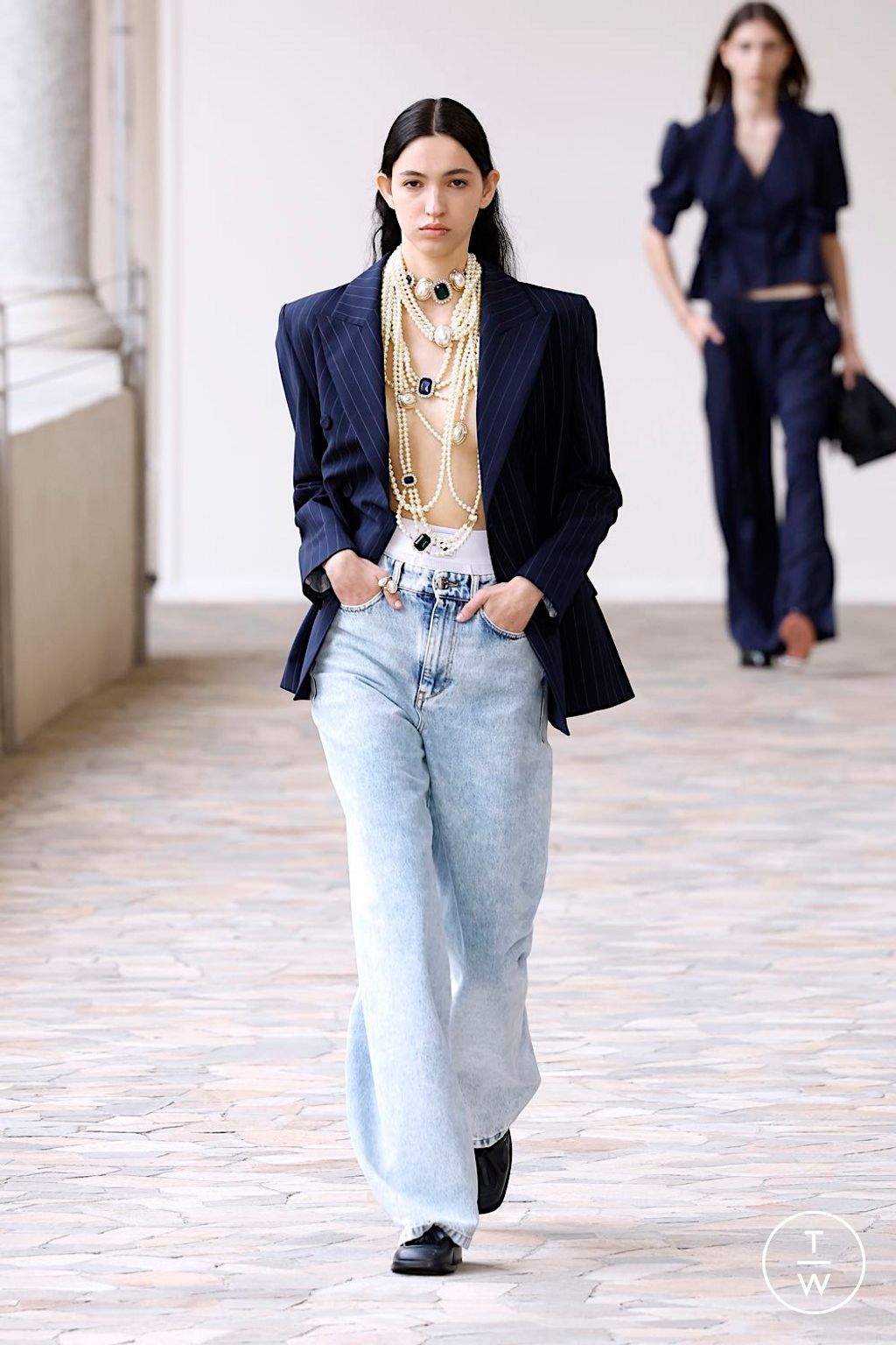 Fashion Week Milan Spring/Summer 2025 look 1 from the Vivetta collection womenswear