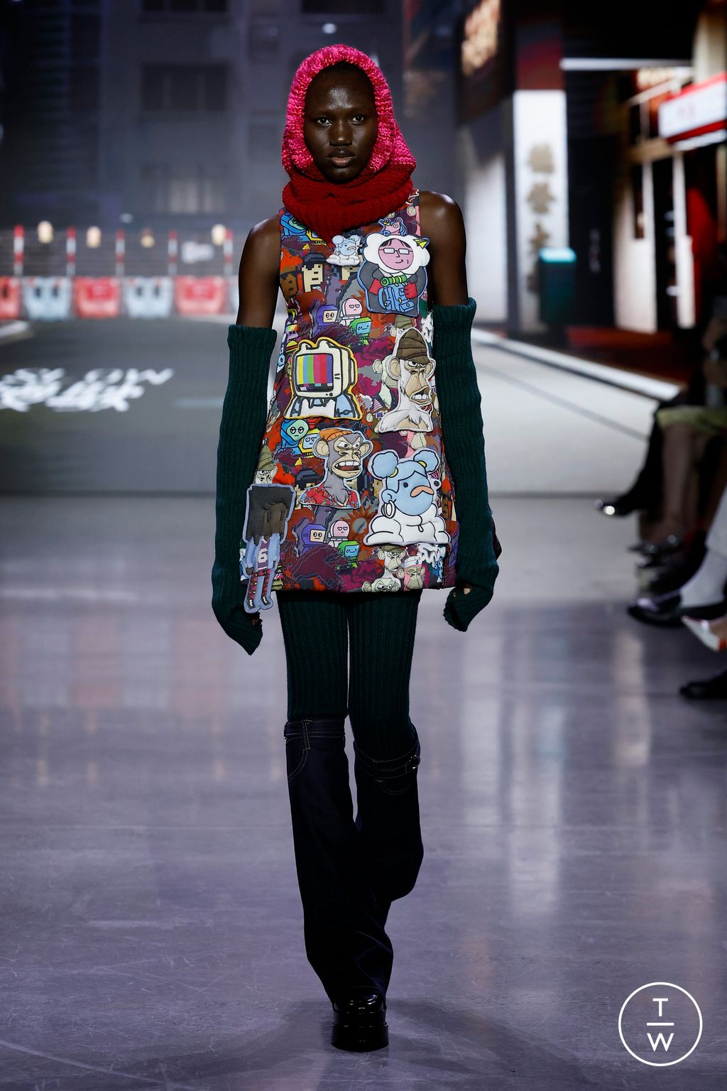 Fashion Week New York Fall/Winter 2023 look 1 from the Vivienne Tam collection womenswear