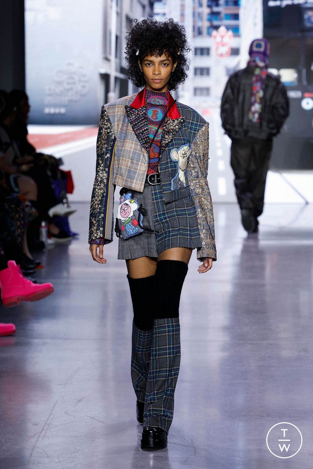 Fashion Week New York Fall/Winter 2023 look 9 from the Vivienne Tam collection 女装