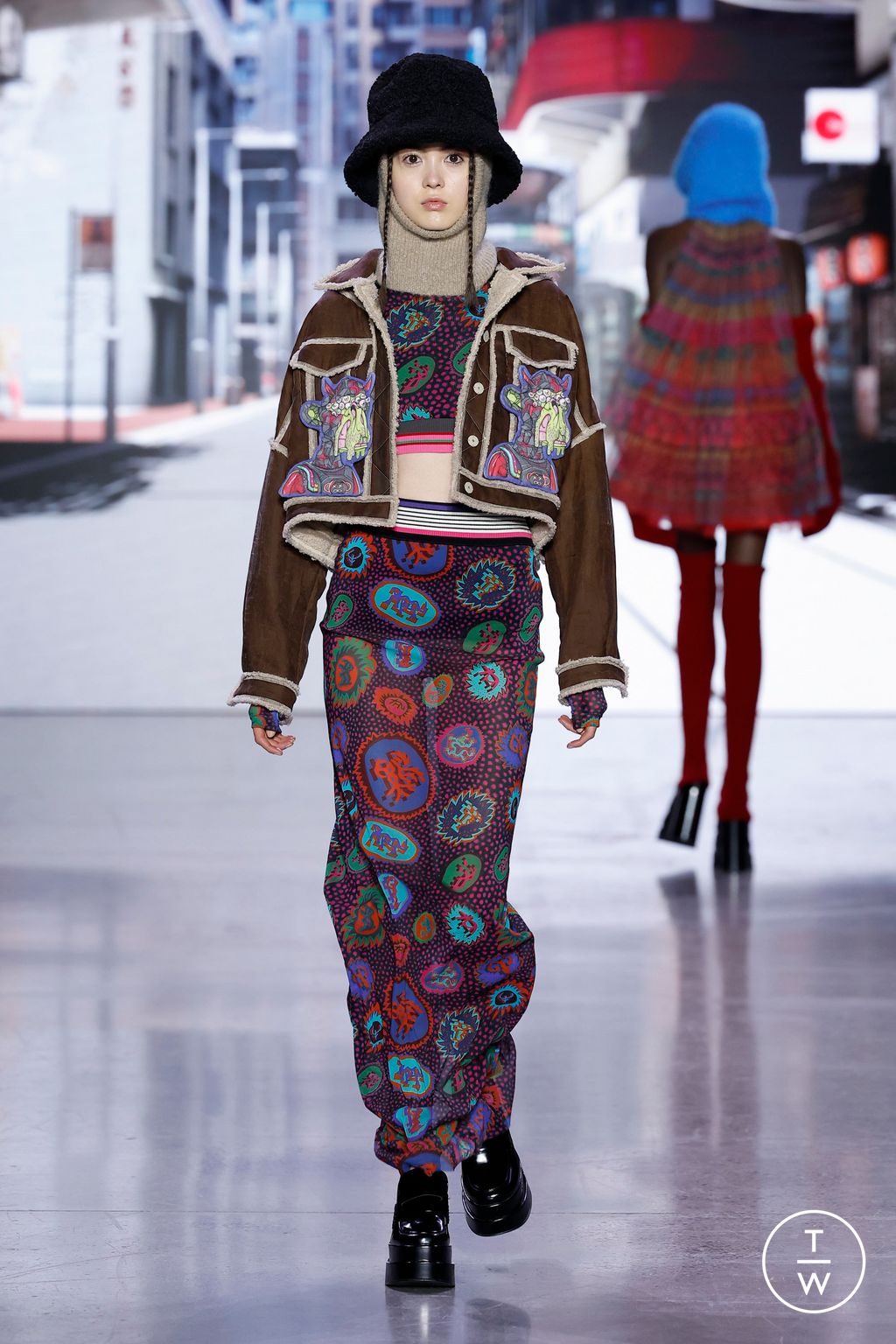Fashion Week New York Fall/Winter 2023 look 13 from the Vivienne Tam collection womenswear