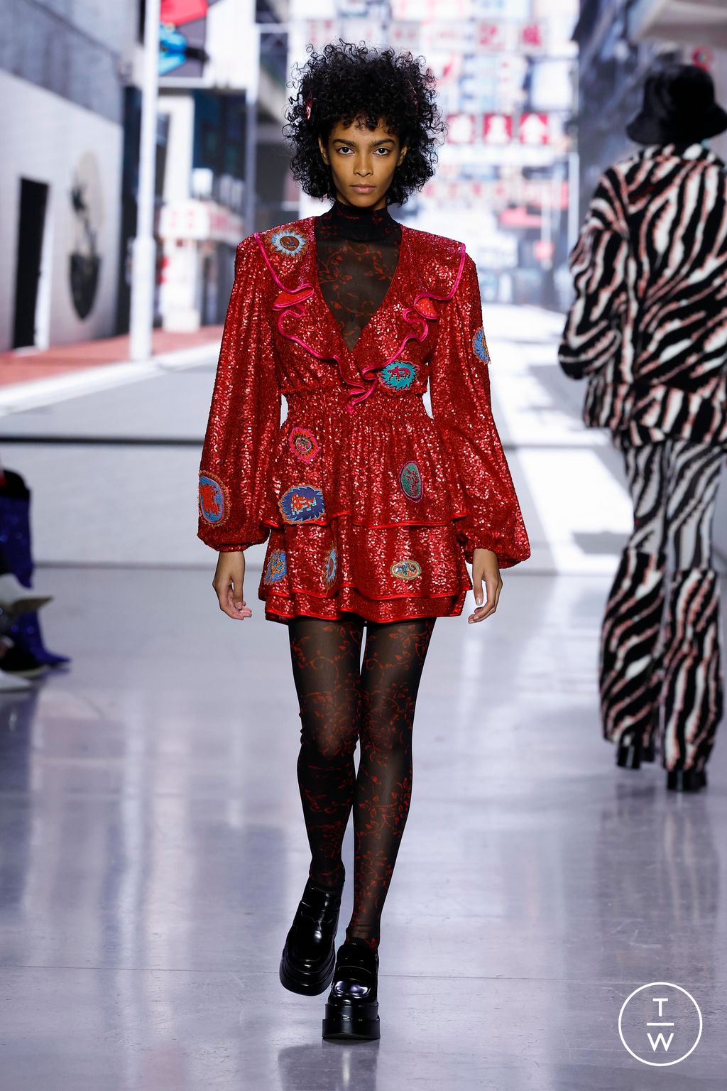 Fashion Week New York Fall/Winter 2023 look 29 from the Vivienne Tam collection womenswear