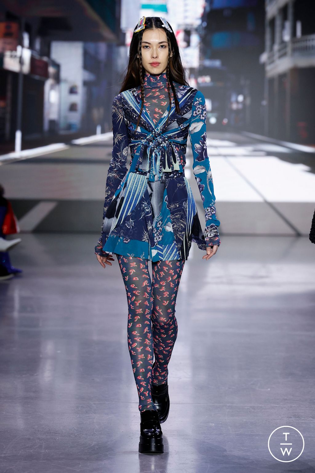 Fashion Week New York Fall/Winter 2023 look 39 from the Vivienne Tam collection womenswear