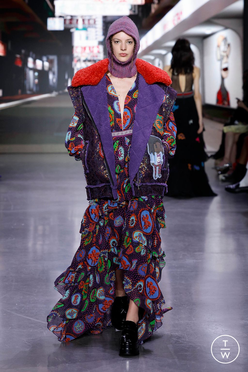 Fashion Week New York Fall/Winter 2023 look 43 from the Vivienne Tam collection womenswear