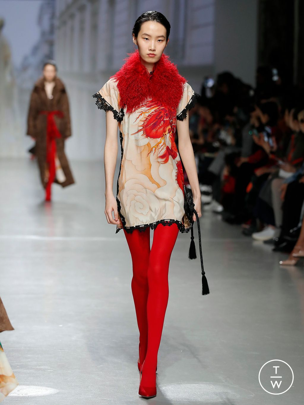 Fashion Week Paris Fall/Winter 2024 look 5 from the Vivienne Tam collection 女装