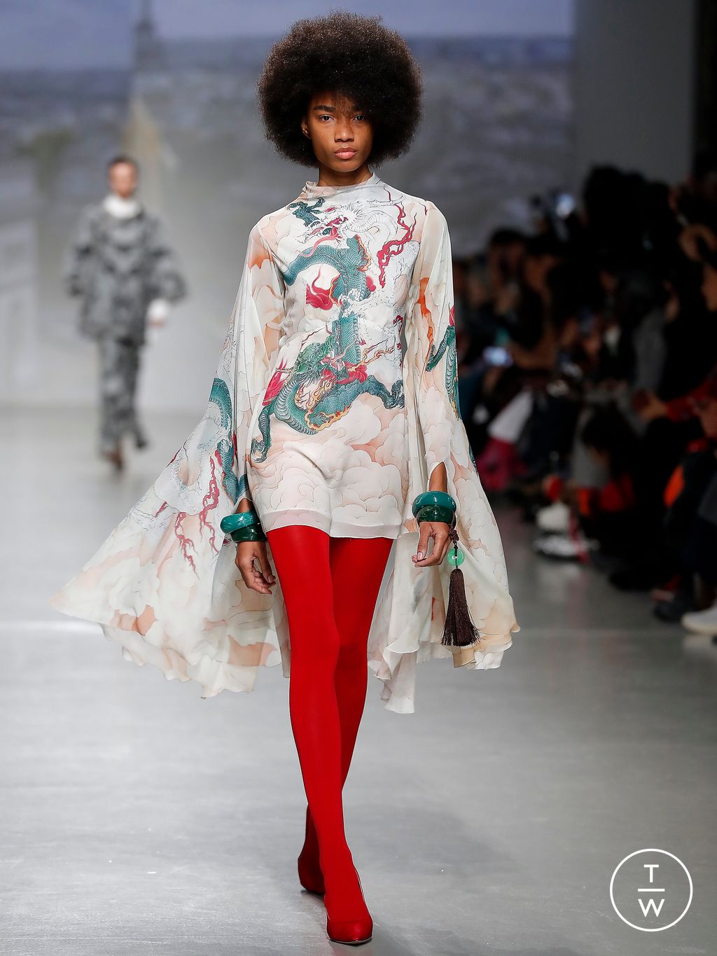 Fashion Week Paris Fall/Winter 2024 look 13 from the Vivienne Tam collection 女装