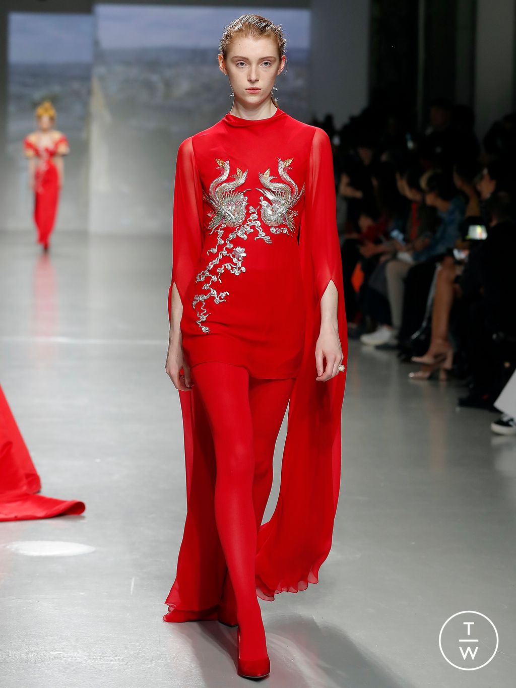 Fashion Week Paris Fall/Winter 2024 look 41 de la collection Vivienne Tam womenswear