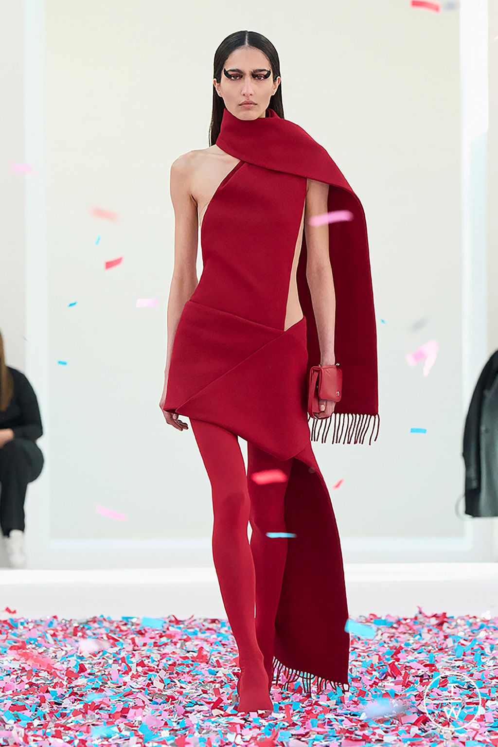 Fashion Week Paris Fall/Winter 2025 look 7 from the Courrèges collection womenswear