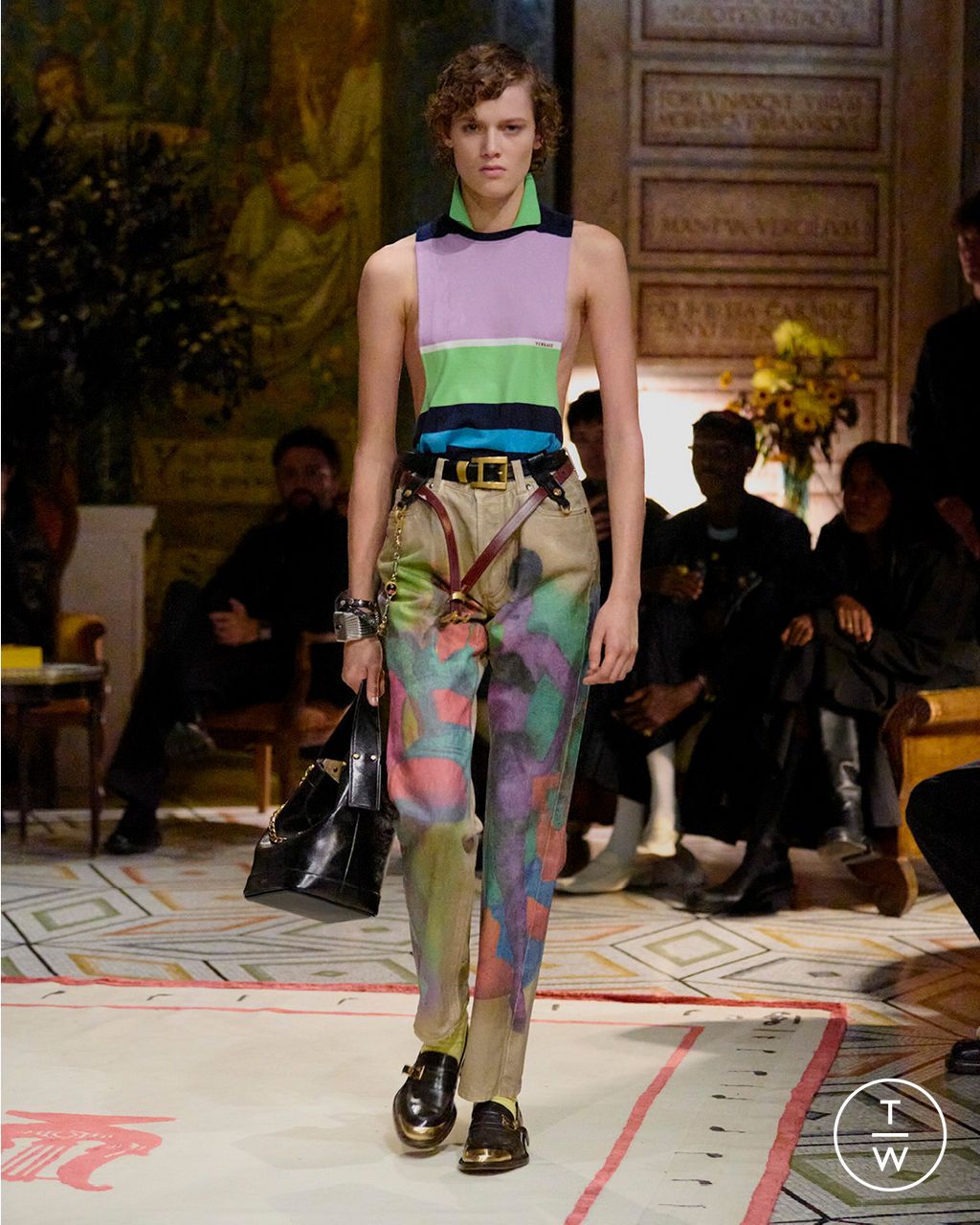 Fashion Week Milan Spring/Summer 2026 look 4 from the Versace collection womenswear