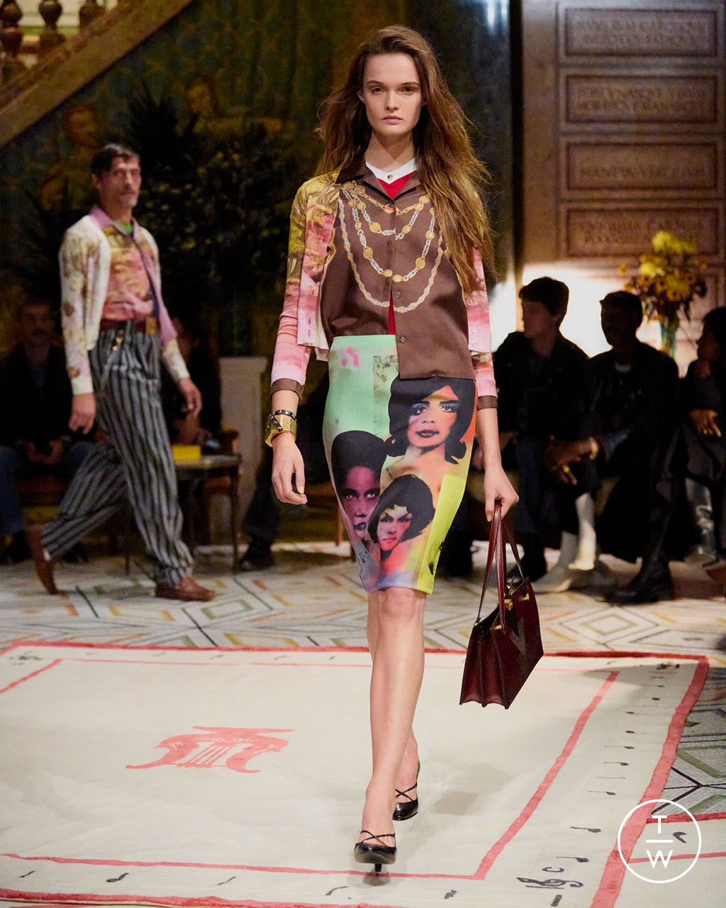 Fashion Week Milan Spring/Summer 2026 look 62 from the Versace collection womenswear