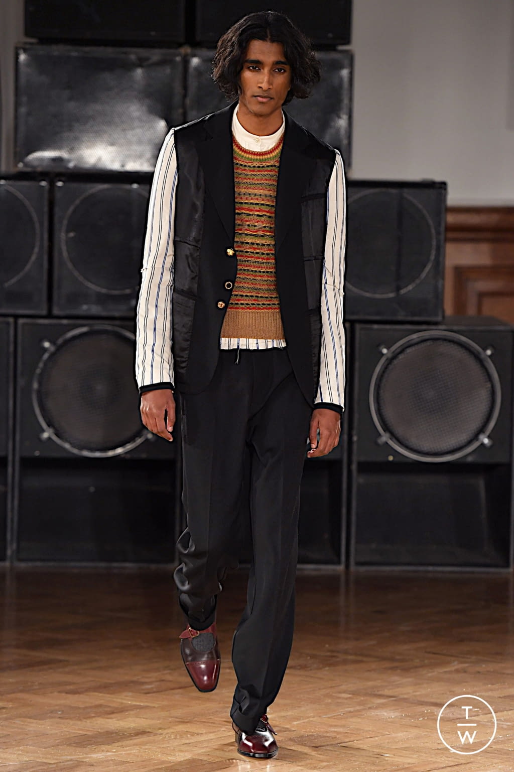Fashion Week London Fall/Winter 2020 look 11 from the Wales Bonner collection menswear