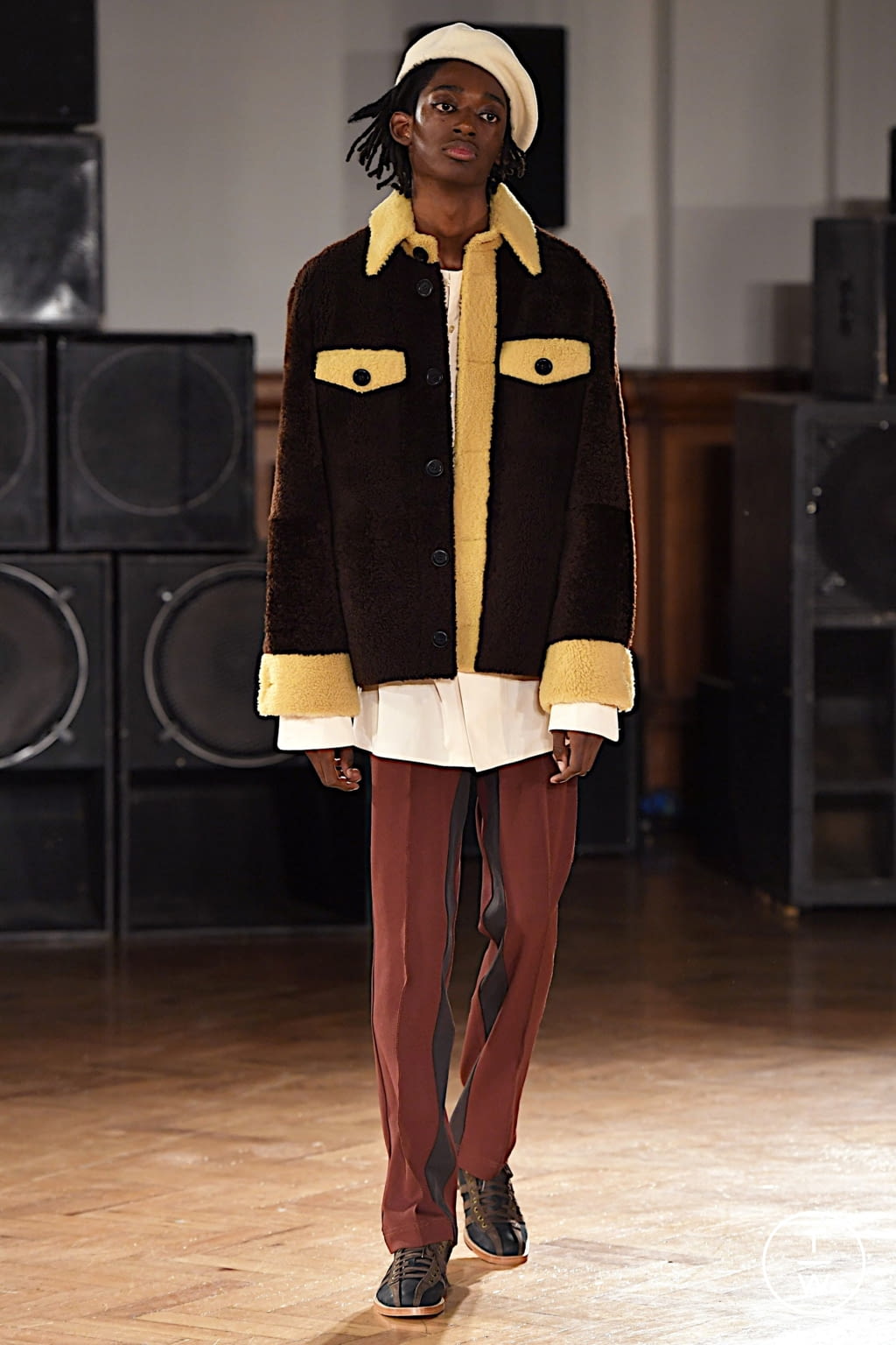 Fashion Week London Fall/Winter 2020 look 12 from the Wales Bonner collection 男装
