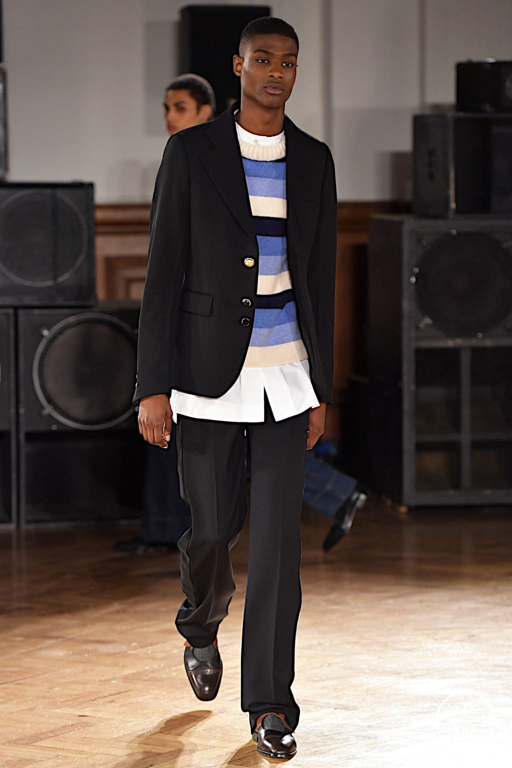 Fashion Week London Fall/Winter 2020 look 27 from the Wales Bonner collection 男装