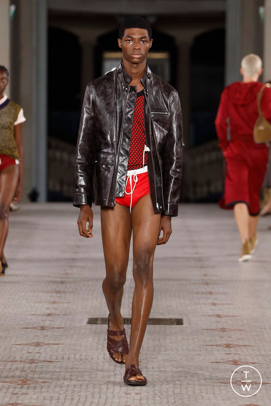 Fashion Week Paris Spring-Summer 2025 look 12 from the Wales Bonner collection menswear