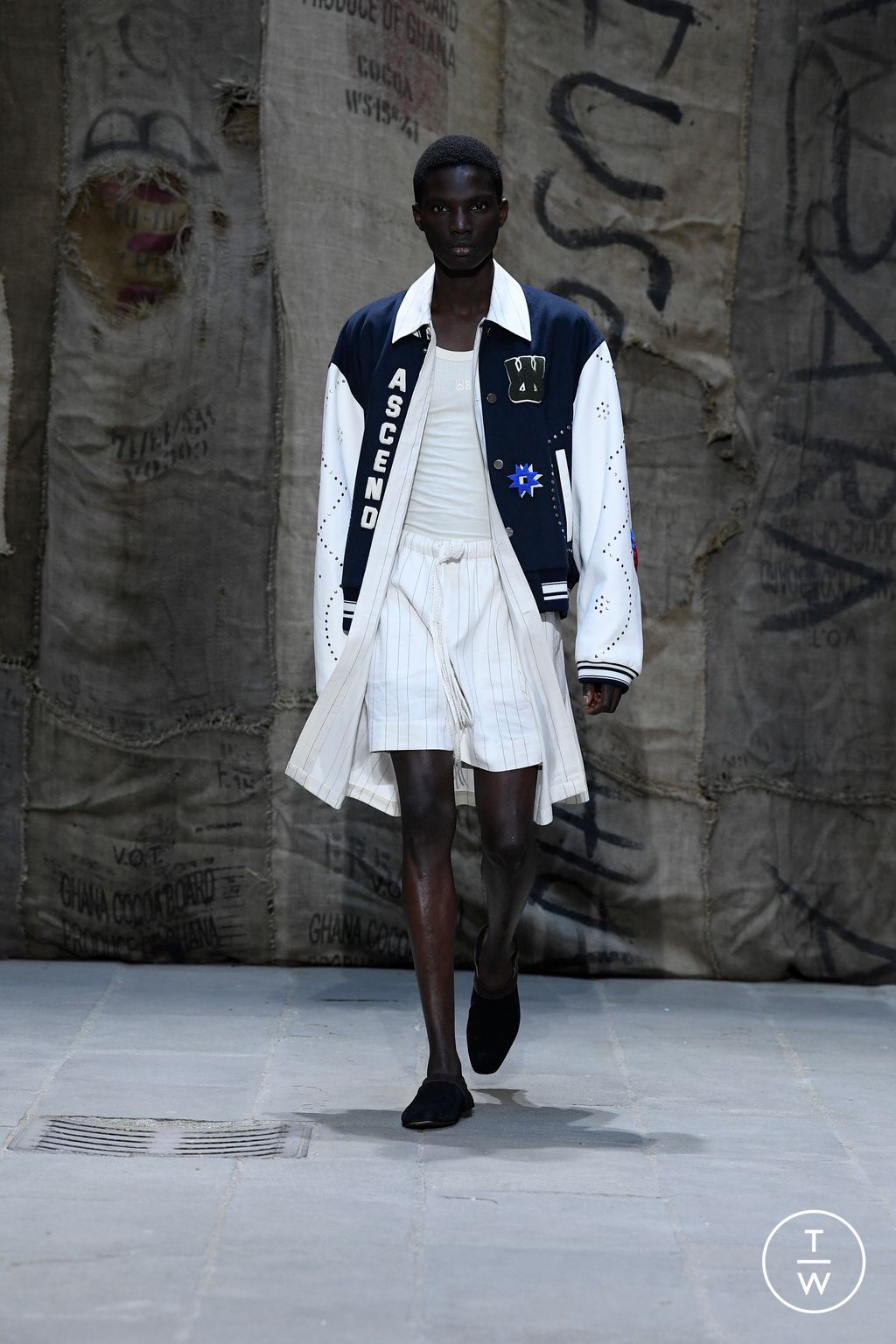 Fashion Week Florence - Pitti Spring/Summer 2023 look 2 from the Wales Bonner collection 男装