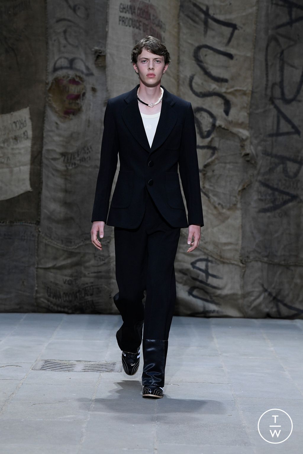 Fashion Week Florence - Pitti Spring/Summer 2023 look 4 from the Wales Bonner collection menswear