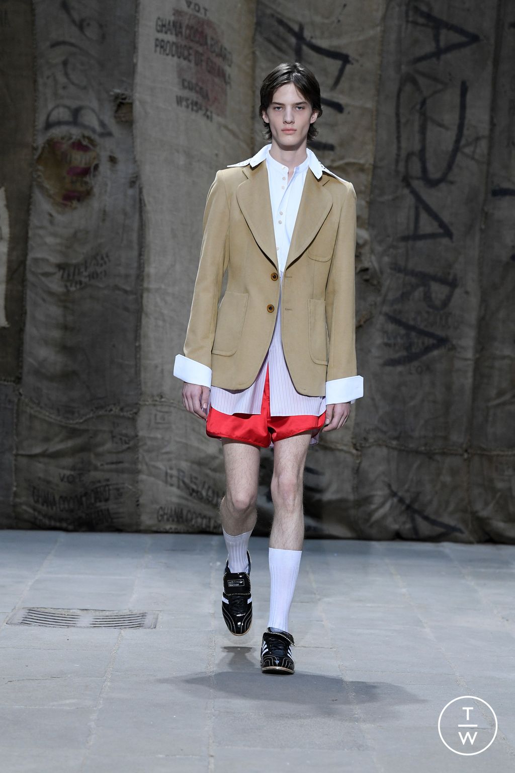 Fashion Week Florence - Pitti Spring/Summer 2023 look 6 from the Wales Bonner collection menswear