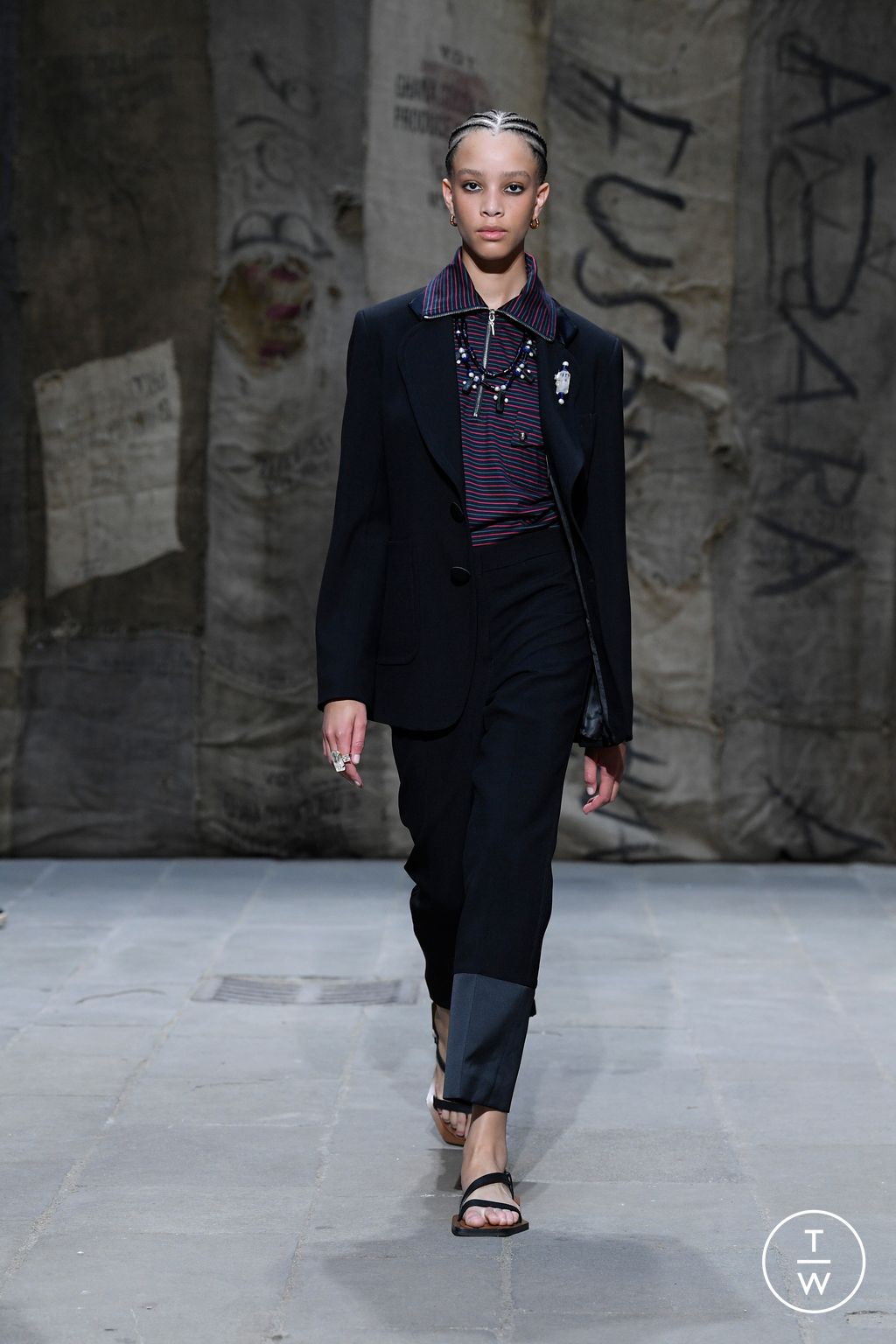 Fashion Week Florence - Pitti Spring/Summer 2023 look 14 from the Wales Bonner collection menswear
