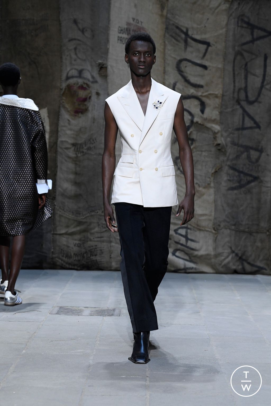 Fashion Week Florence - Pitti Spring/Summer 2023 look 15 from the Wales Bonner collection menswear