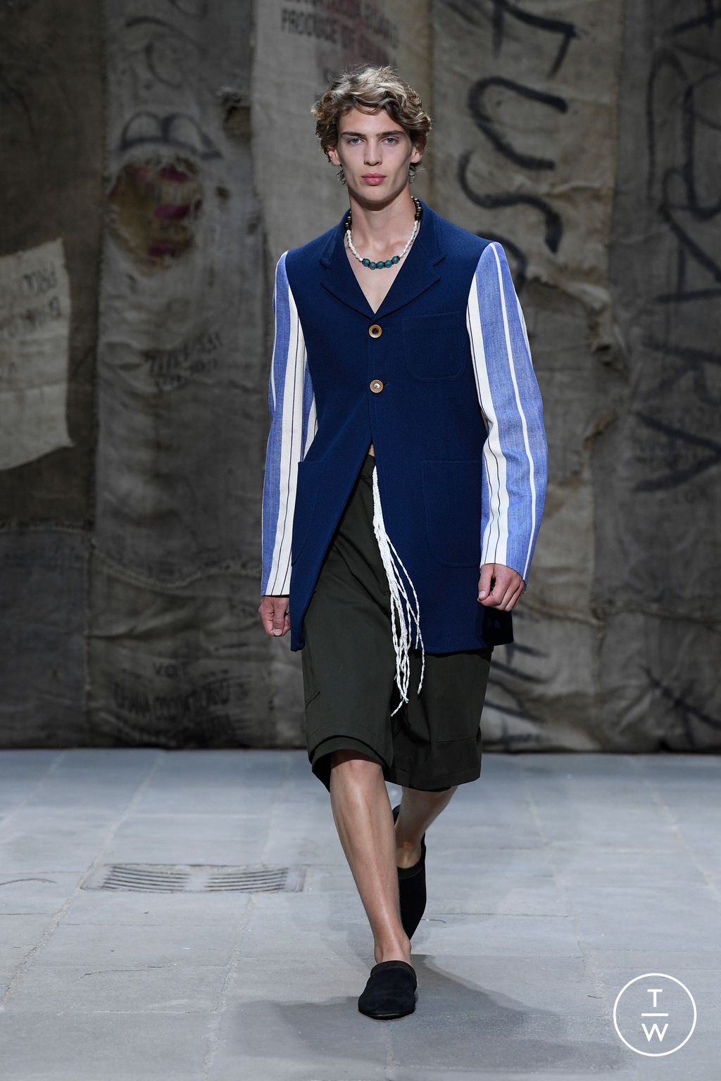 Fashion Week Florence - Pitti Spring/Summer 2023 look 26 from the Wales Bonner collection menswear