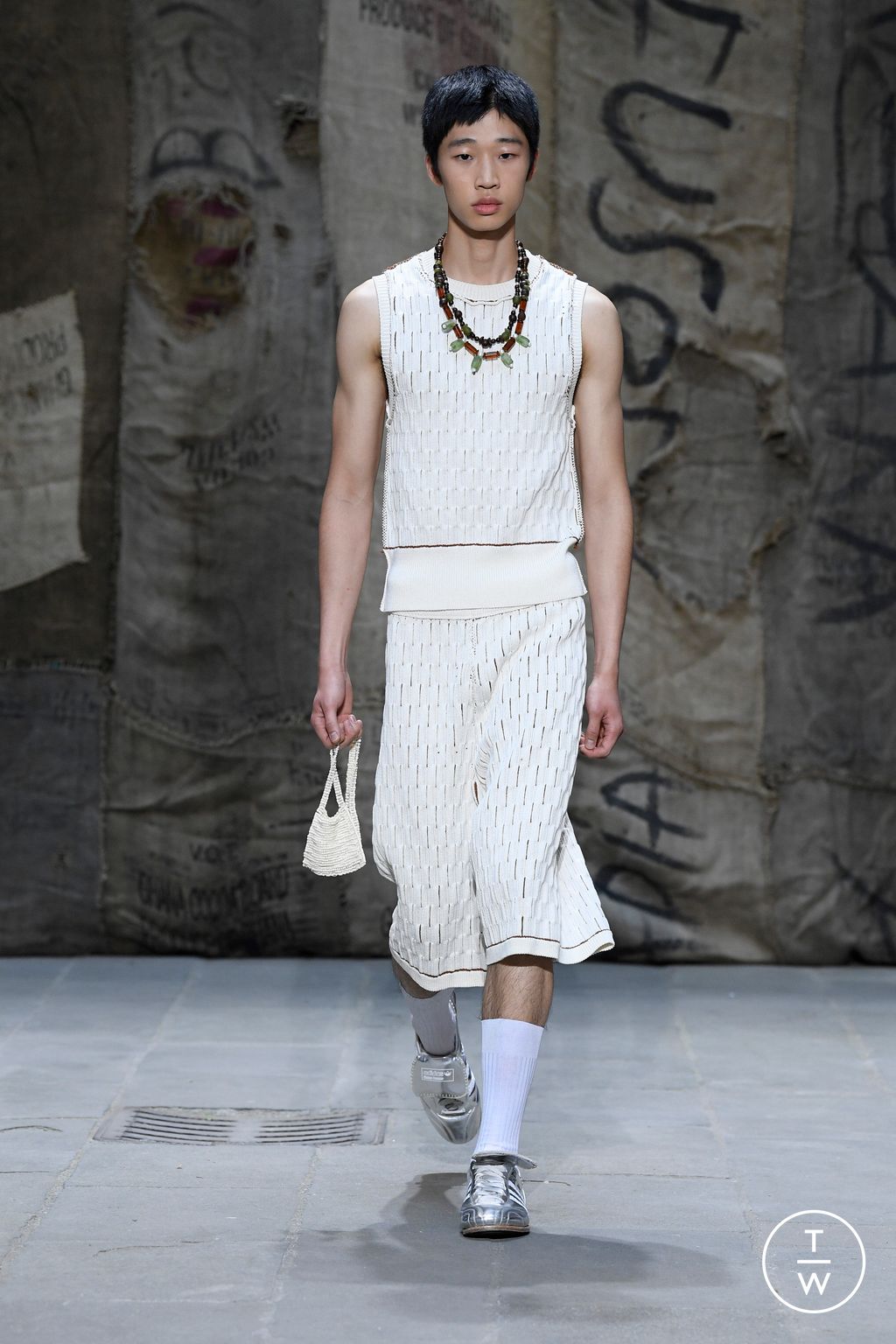 Fashion Week Florence - Pitti Spring/Summer 2023 look 32 from the Wales Bonner collection menswear