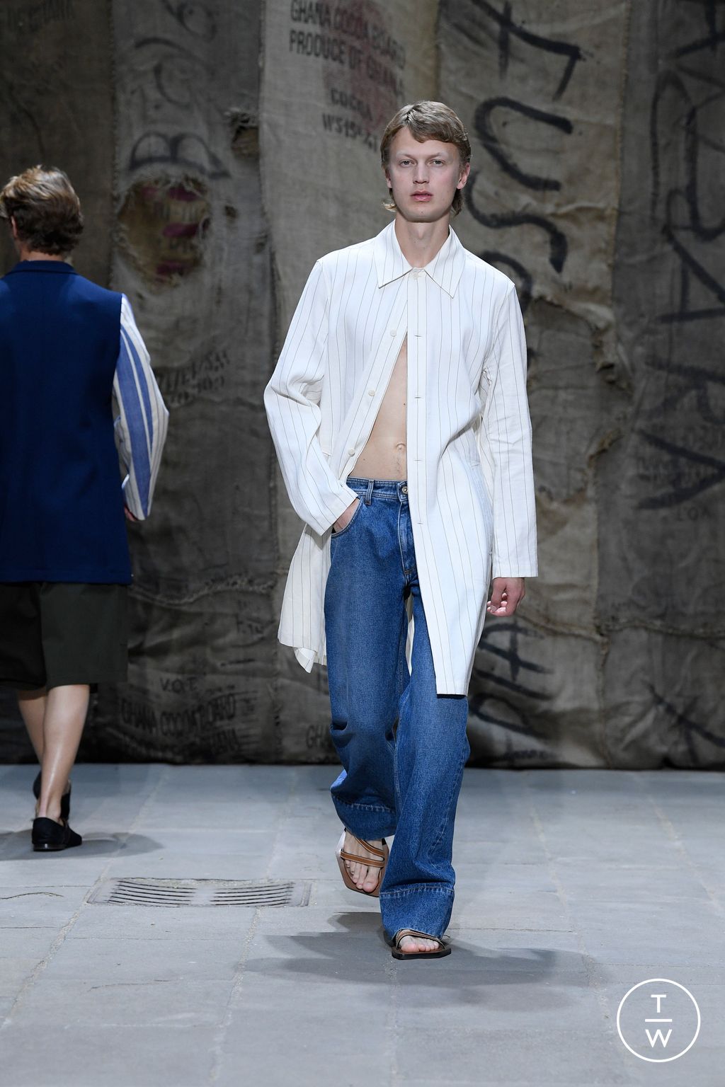 Fashion Week Florence - Pitti Spring/Summer 2023 look 33 from the Wales Bonner collection menswear